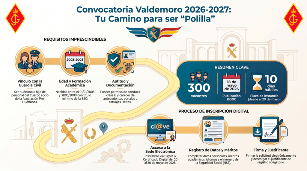 Como rellenar la instancia del Colegio de Guardias Jóvenes de Valdemoro 2026