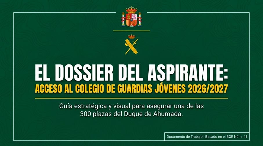 Dossier del aspirante al Colegio de Guardias Jóvenes 2026 2027
