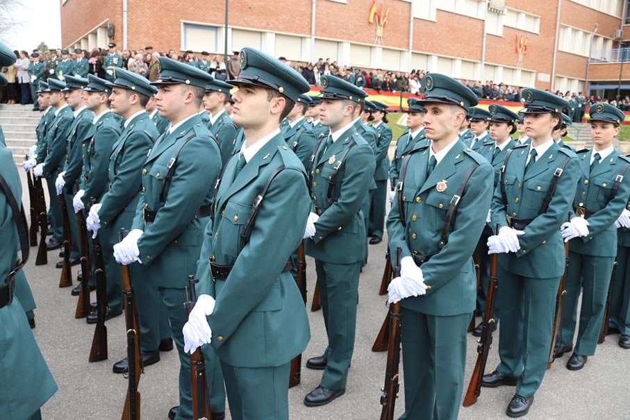 Formación de alumnos de primer año en Valdemoro