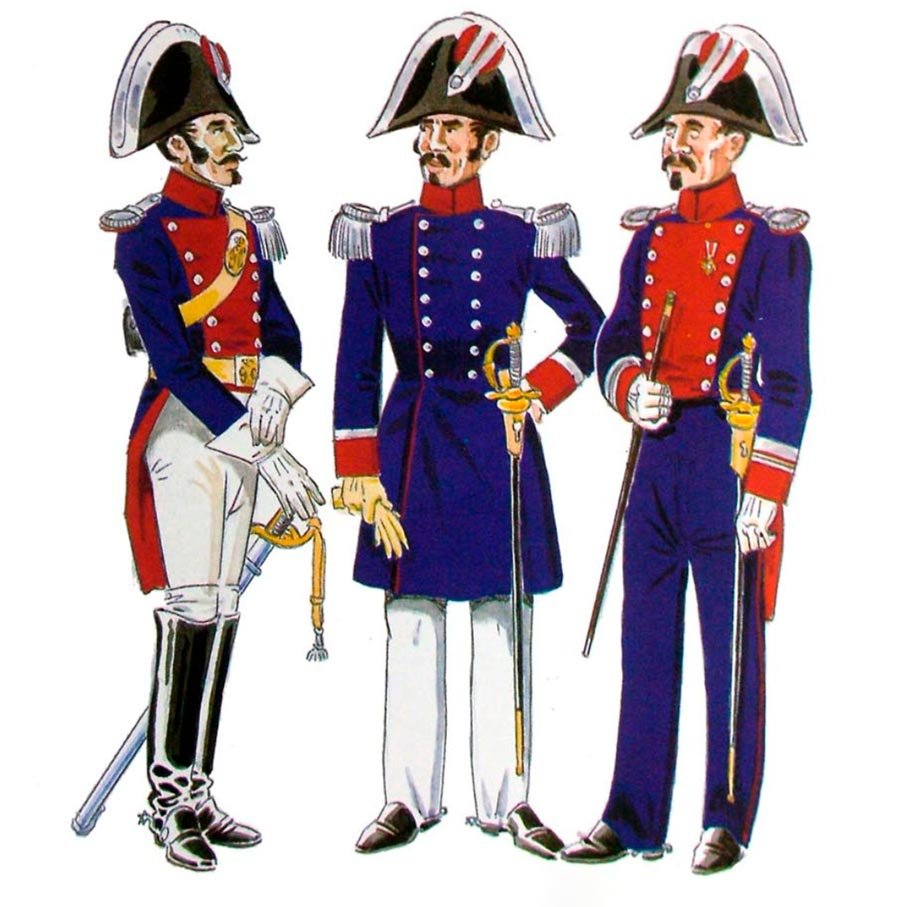 Primeros guardias civiles en 1844